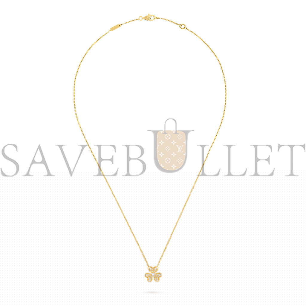 v*n cl*f arpels frivole pendant, mini model - yellow gold, Di*m*nd  vcarp24000